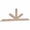 Ekena Millwork Saratoga Smooth Timber Gable Bracket, Douglas Fir, 72"W x 21"H x 1 1/2"D x 3 1/2"F, 7/12 Pitch GBW072X21X0204SAR00SDF - alternate 5